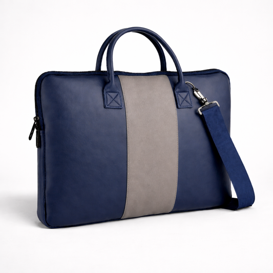 Tacticfox Executive PU Leather Laptop Bag – Dual Tone Edition