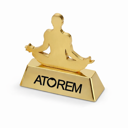 Gold Meditation Desk Paperweight