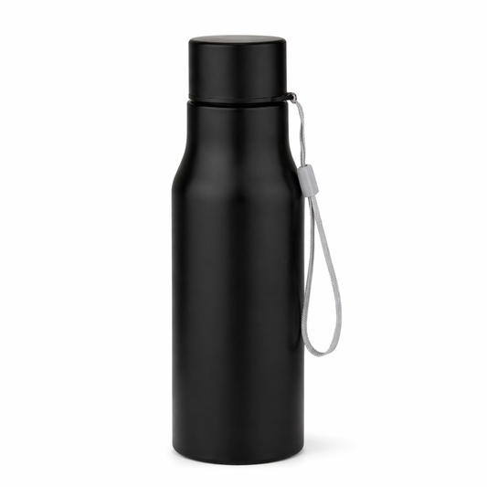 Matte Black Steel Bottle – Strap Edition