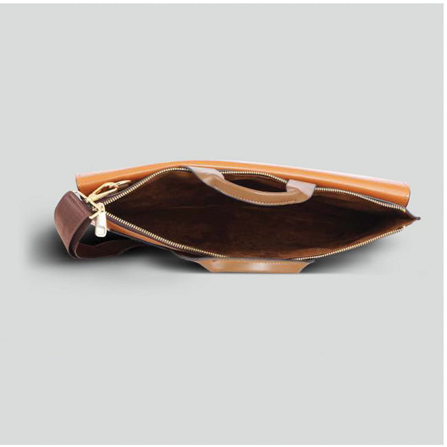 TACTIC FOX Signature Pro Vegan Leather Work Bag (gld)