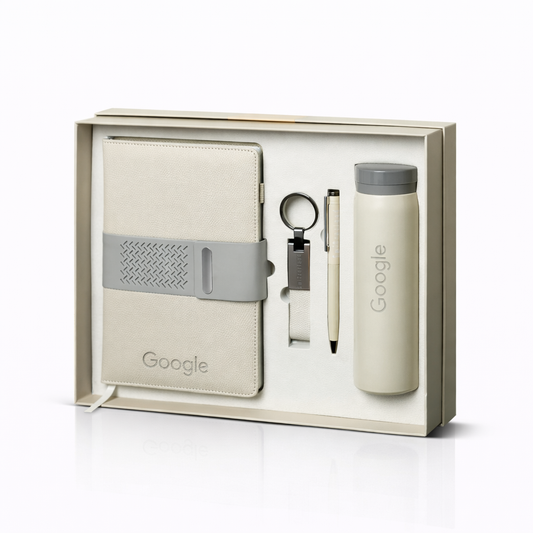 Premium Corporate Office Gift Set with Notebook, Pen & Bottle