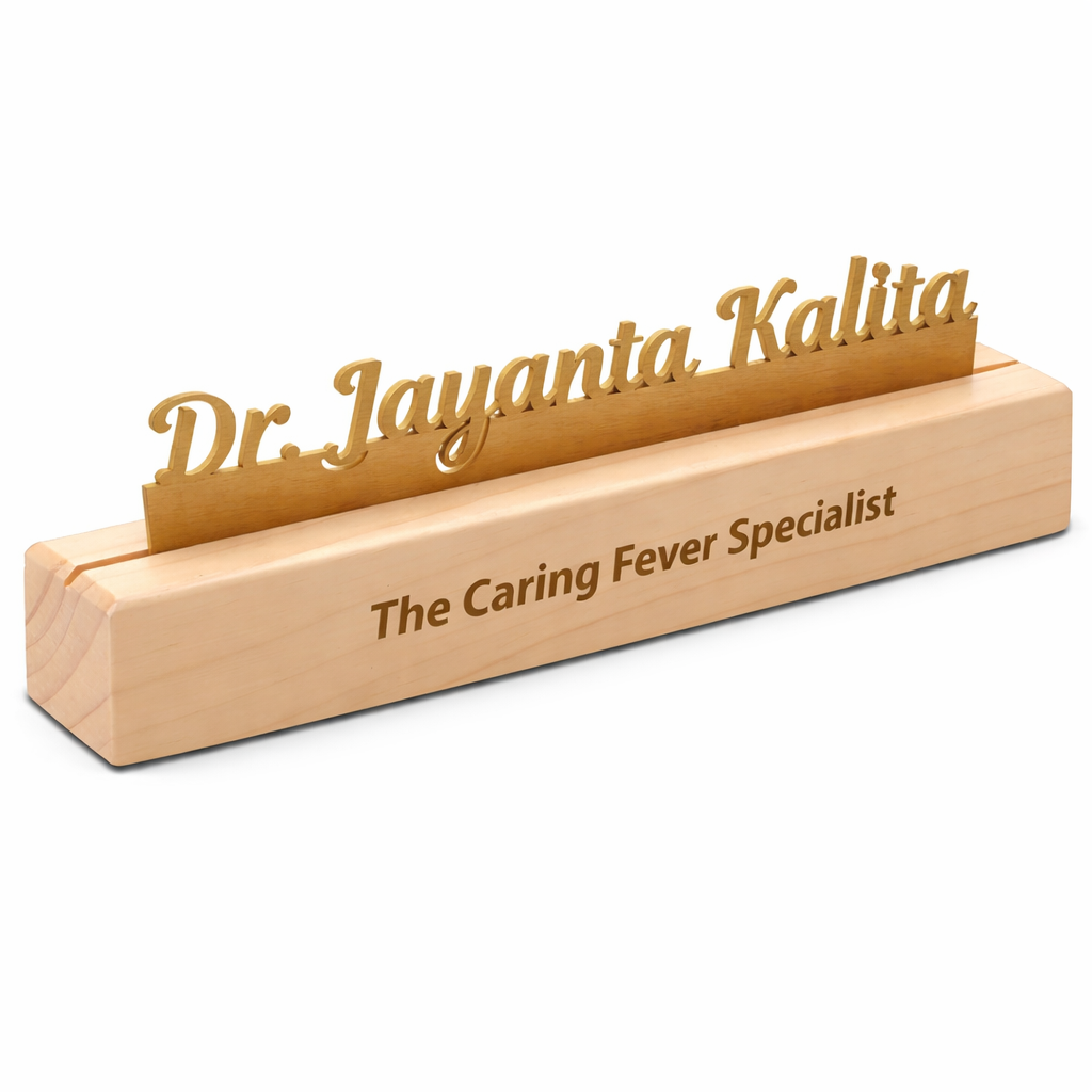 Premium Wooden Doctor Nameplate