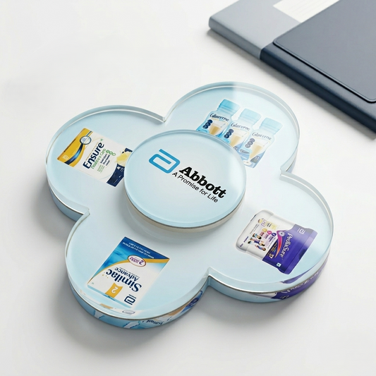 Rotating Pharma Brand display  (Multi-Product Visual)